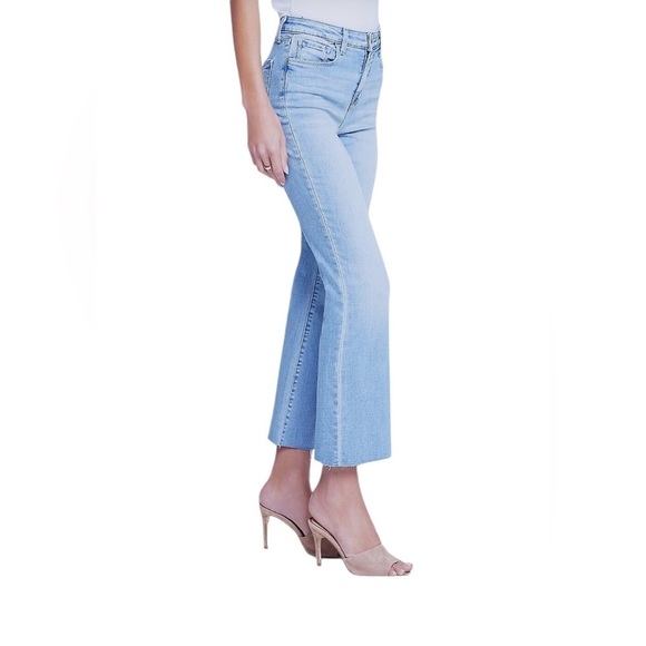 L'AGENCE Kendra High-Rise Crop Flare Jeans - Picture 3 of 13